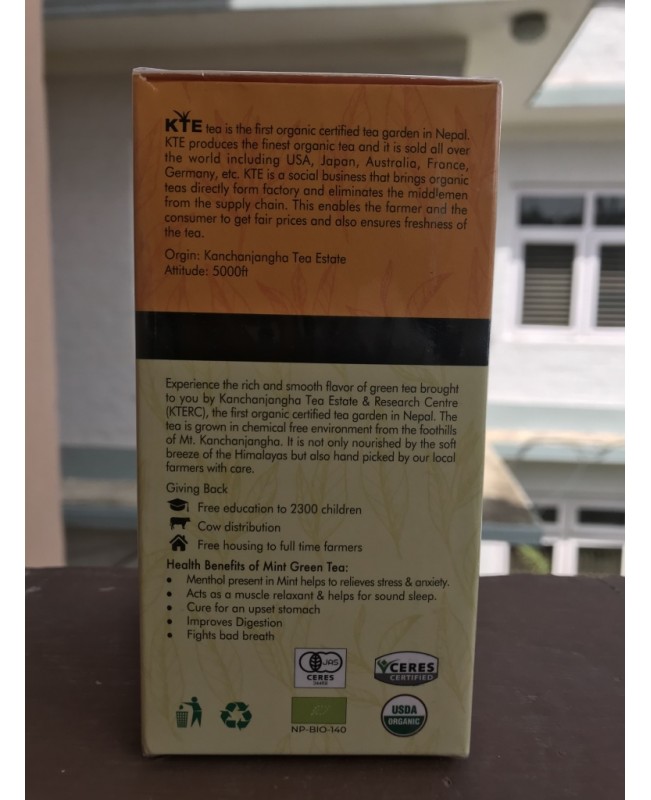 Organic Mint Green Tea 